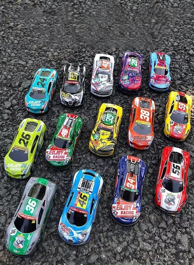 BAOER 12PC Unbreakable Racing Mini Diecast Car Models Set for Kids Pull Back Vehicles Metal Alloy Car Play Set for Kids, Unique Toys, Best Birthday Gift, Diwali Gift, Khilona for Boys(Racing Cars) - Image 1